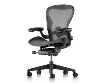 AERON - Swivel office chair with castors with 5-Spoke base by Herman Miller - view 2